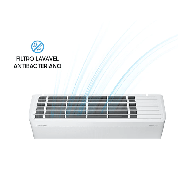 Ar Condicionado Split Hi Wall Samsung WindFree POWERvolt Inverter 9.000 BTU/h Frio 127.220v e Bivolt