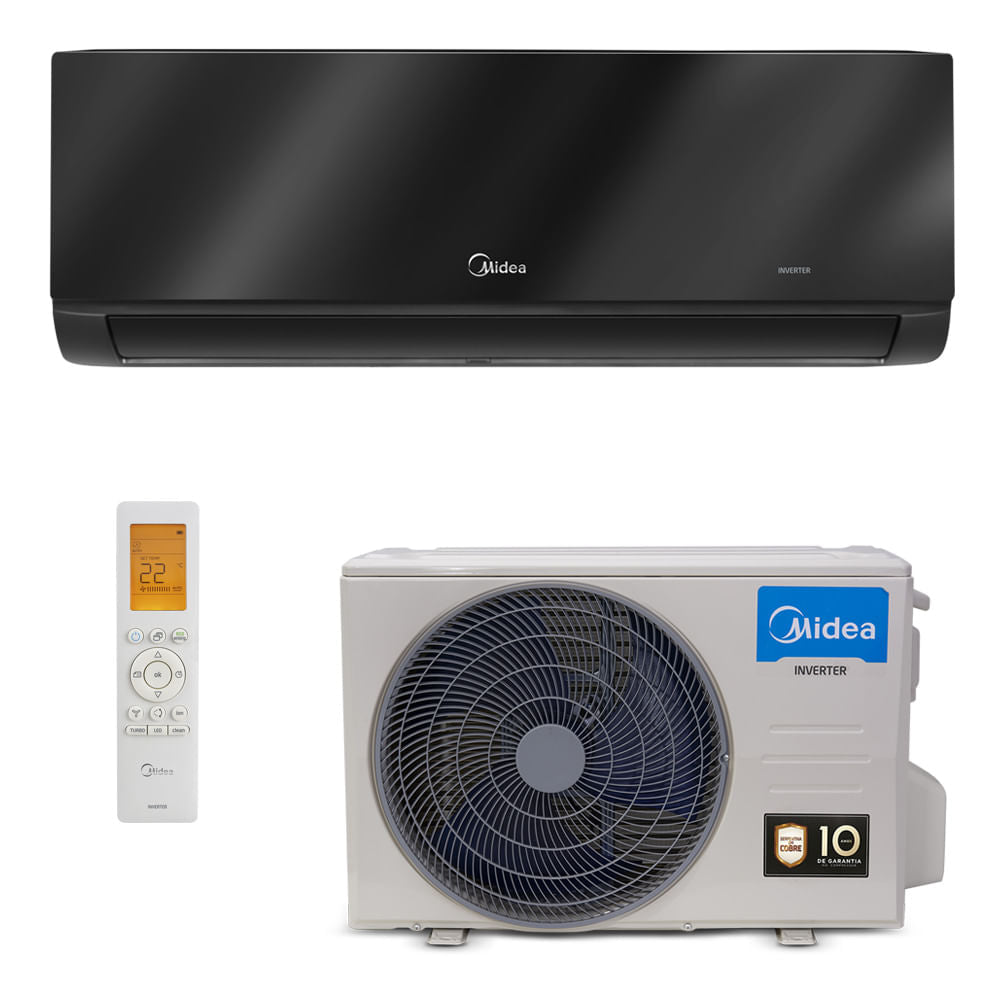 Ar-Condicionado Split Hi Wall Inverter Midea Xtreme Save Connect Black Edition 12.000 BTU/h Quente/Frio 220v