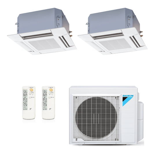 Ar Condicionado Daikin Multi Split Inverter 18.000 BTU (2x Cassete 4 Vias 9.000) Quente/Frio 220v