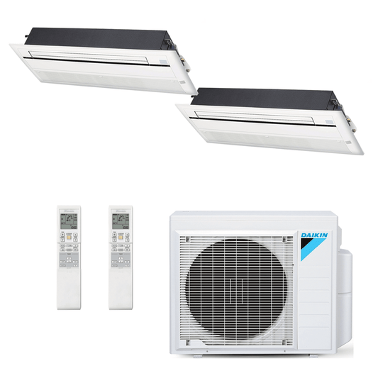 Ar Condicionado Daikin Multi Split Inverter 18.000 BTU (2x Cassete 1 Via 9.000) Quente/Frio 220v