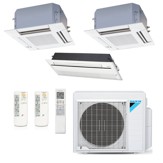 Ar Condicionado Daikin Multi Split Inverter 24.000 BTU (1x Cassete 1 Via 9.000 e 2x Cassete 4 Vias 9.000) Quente/Frio 220v