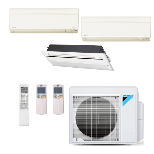 Ar Condicionado Daikin Multi Split Inverter 27.000 BTU (1x Cassete 1 Via 9.000 e 2x HW 12.000) Quente/Frio 220v