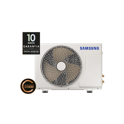 Ar Condicionado Split Hi Wall Inverter Samsung WindFree Black Edition 12.000 BTU/h Quente/Frio 220v