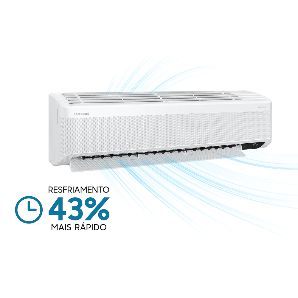 Ar Condicionado Split Hi Wall Samsung WindFree Connect Inverter 18.000 BTU/h Quente/Frio 220v