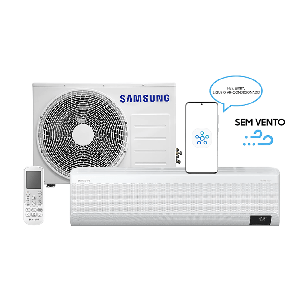 Ar Condicionado Split Hi Wall Samsung WindFree Connect Inverter 22.000 BTU/h Frio 220v