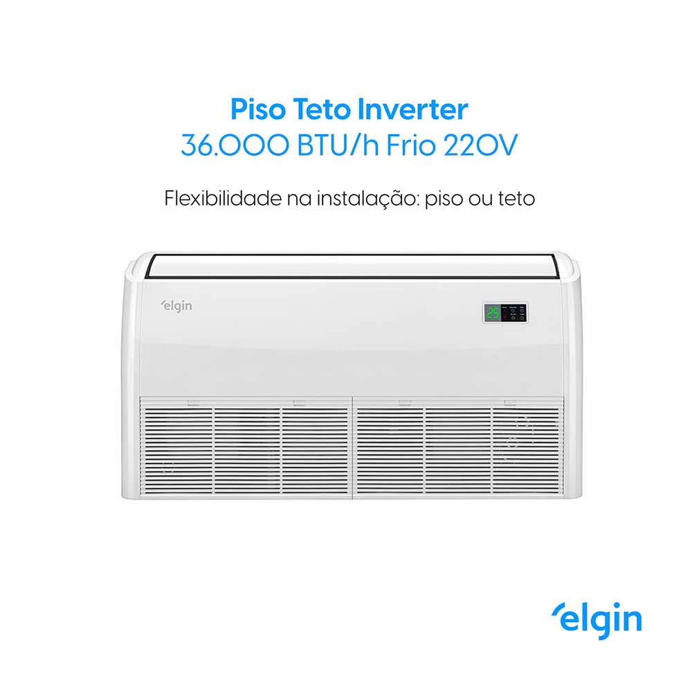 Ar Condicionado Piso Teto Inverter Elgin Eco 36.000 BTU/h Frio 220v