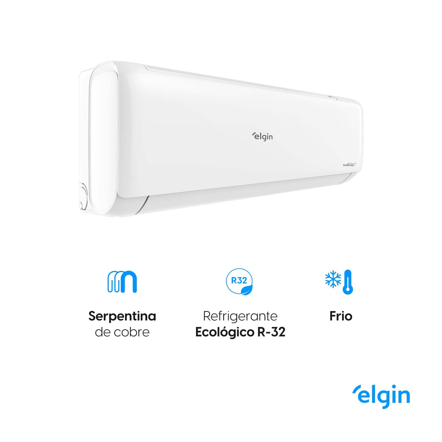 Ar Condicionado Split Hi Wall Inverter Elgin Eco II 9.000 BTU/h Quente/Frio 220v Wi-Fi