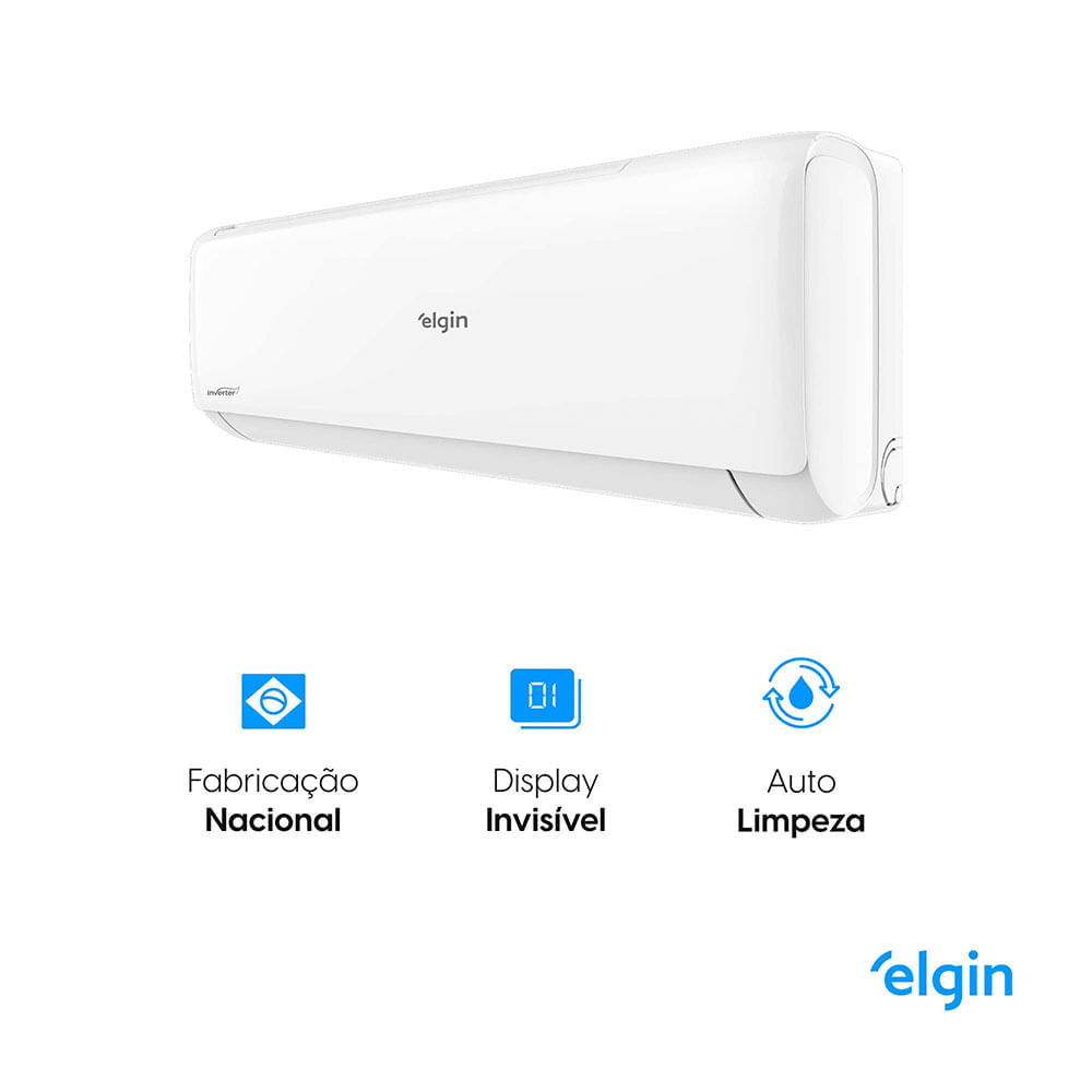 Ar Condicionado Split Hi Wall Inverter Elgin Eco II 9.000 BTU/h Frio 220v