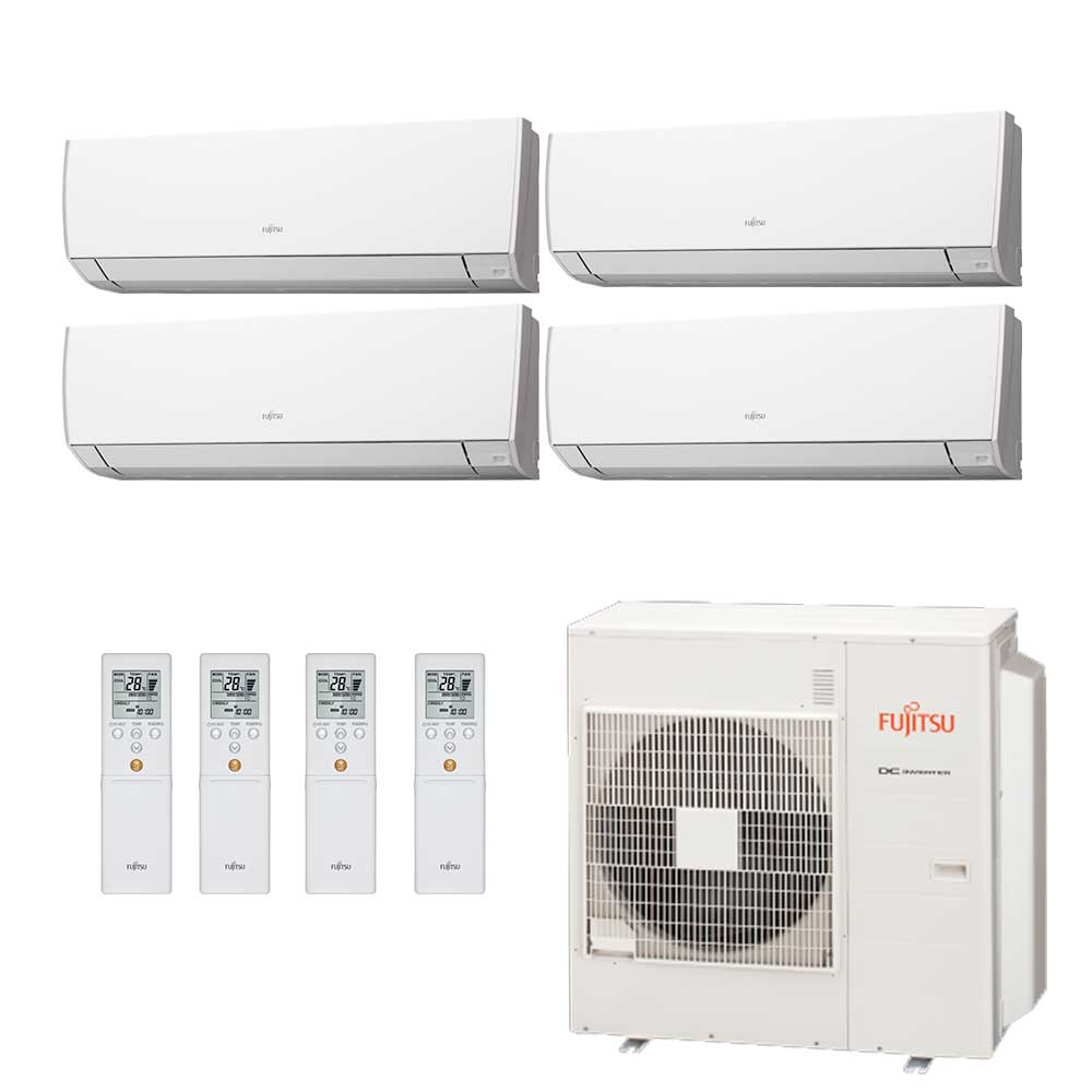 Ar Condicionado Multi-Split Fujitsu Inverter 45.000 BTU (4x 12.000) Quente/Frio 220v