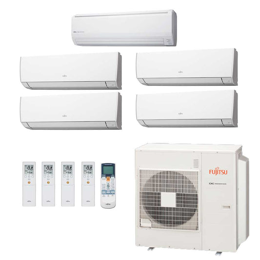 Ar Condicionado Multi-Split Fujitsu Inverter 45.000 BTU (4x 9.000 e 1x 18.000) Quente/Frio 220v