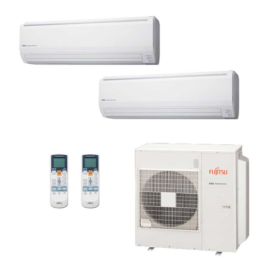 Ar Condicionado Multi-Split Fujitsu Inverter 45.000 BTU (2x 24.000) Quente/Frio 220v