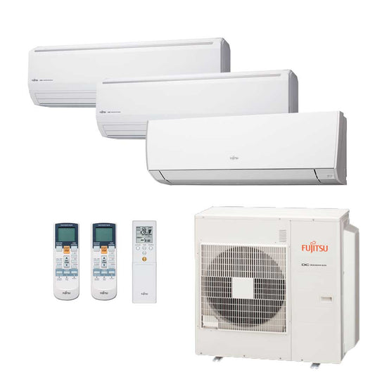 Ar Condicionado Multi-Split Fujitsu Inverter 45.000 BTU (1x 7.000 e 2x 24.000) Quente/Frio 220v