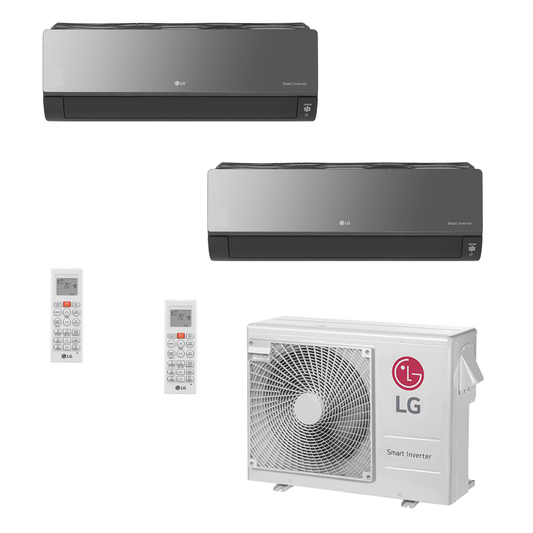 Ar Condicionado Multi-Split LG Artcool Inverter 24.000 BTU (1x 8.500 e 1x 17.100) Quente/Frio 220v