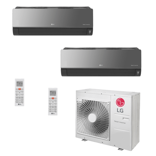 Ar Condicionado Multi-Split LG Artcool Inverter 30.000 BTU (1x 11.900 e 1x 17.100) Quente/Frio 220v