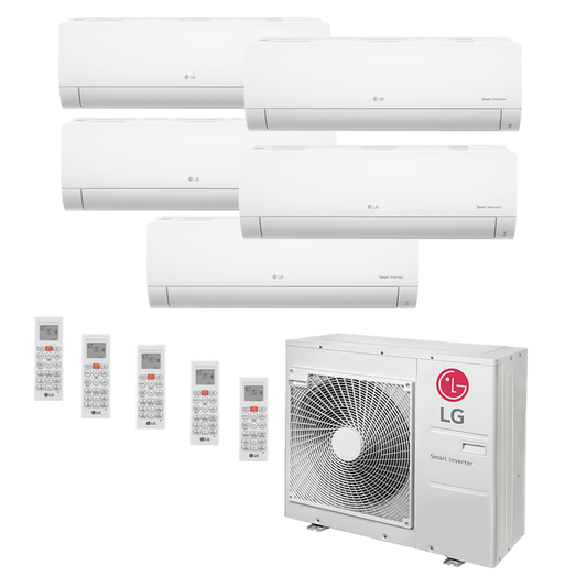 Ar Condicionado Multi-Split LG 48.000 BTU (3x 11.900 BTU e 2x 17.100 BTU) Quente/Frio 220v