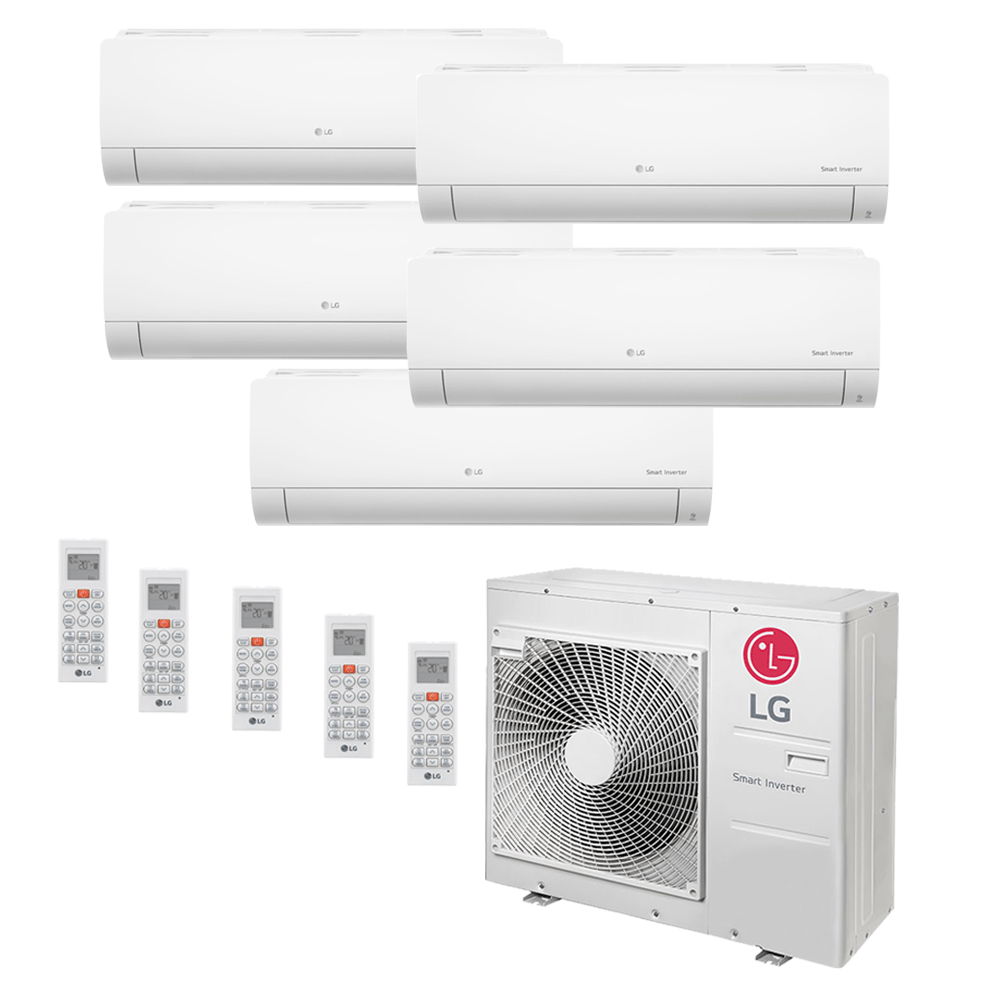 Ar Condicionado Multi-Split LG 48.000 BTU (4x 11.900 BTU e 1x 22.500 BTU) Quente/Frio 220v