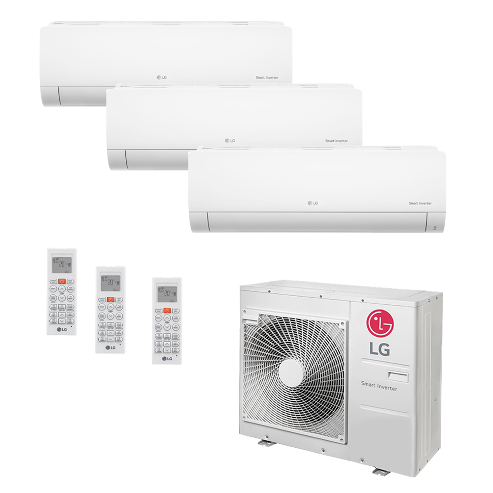 Ar Condicionado Multi-Split LG Inverter 30.000 BTU (1x 7.200 e 2x 11.900) Quente/Frio 220v