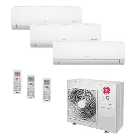 Ar Condicionado Multi-Split LG Inverter 36.000 BTU (1x 7.200 1x 8.500 e 1x 22.500) Quente/Frio 220v