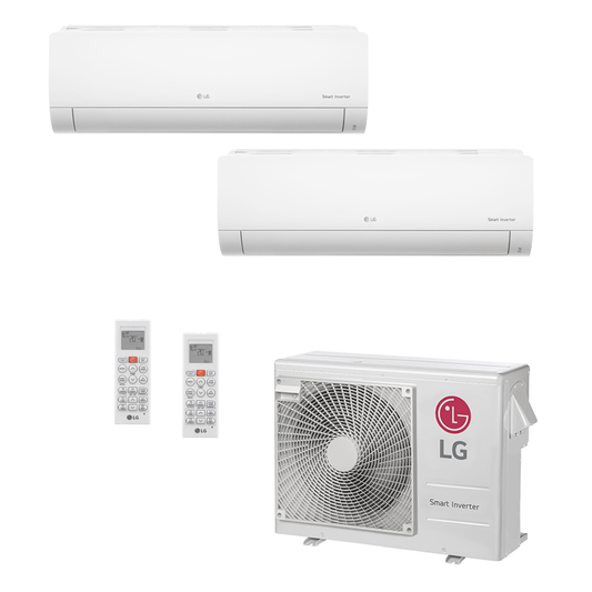 Ar Condicionado Multi-Split LG Inverter 24.000 BTU (1x 8.500 e 1x 11.900) Quente/Frio 220v