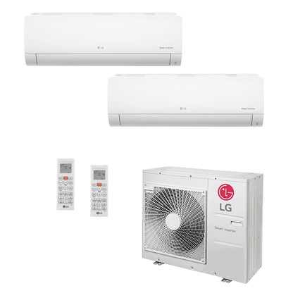 Ar Condicionado Multi-Split LG Inverter 30.000 BTU (1x 8.500 e 1x 22.500) Quente/Frio 220v