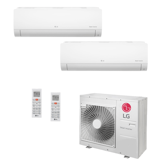 Ar Condicionado Multi-Split LG Inverter 30.000 BTU (1x 7.200 e 1x 22.500) Quente/Frio 220v