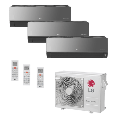 Ar Condicionado Multi-Split LG Artcool Inverter 24.000 BTU (3x 7.200) Quente/Frio 220v