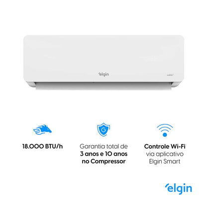 Ar Condicionado Split Hi Wall Inverter Elgin Eco Dream Wi-Fi 18.000 BTU/h Frio 220v