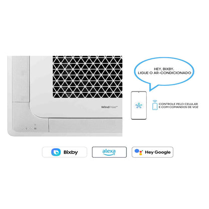 Ar Condicionado Cassete 4 Vias Inverter Samsung WindFree 24.000 BTU/h Quente/Frio 220v Wi-Fi